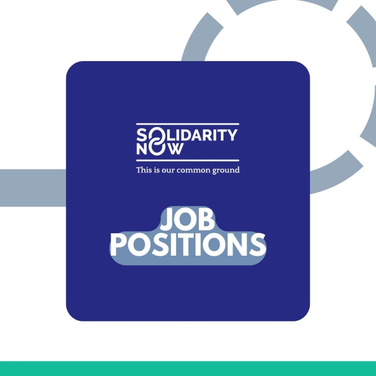 Αφίσα του SolidarityNow για τις θέσεις εργασίας.