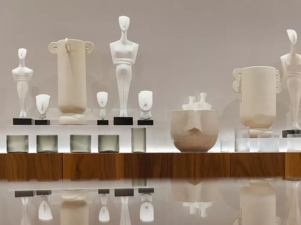 Εικόνα από το εσωτερικό του Μουσείου Κυκλαδικής Τέχνης.