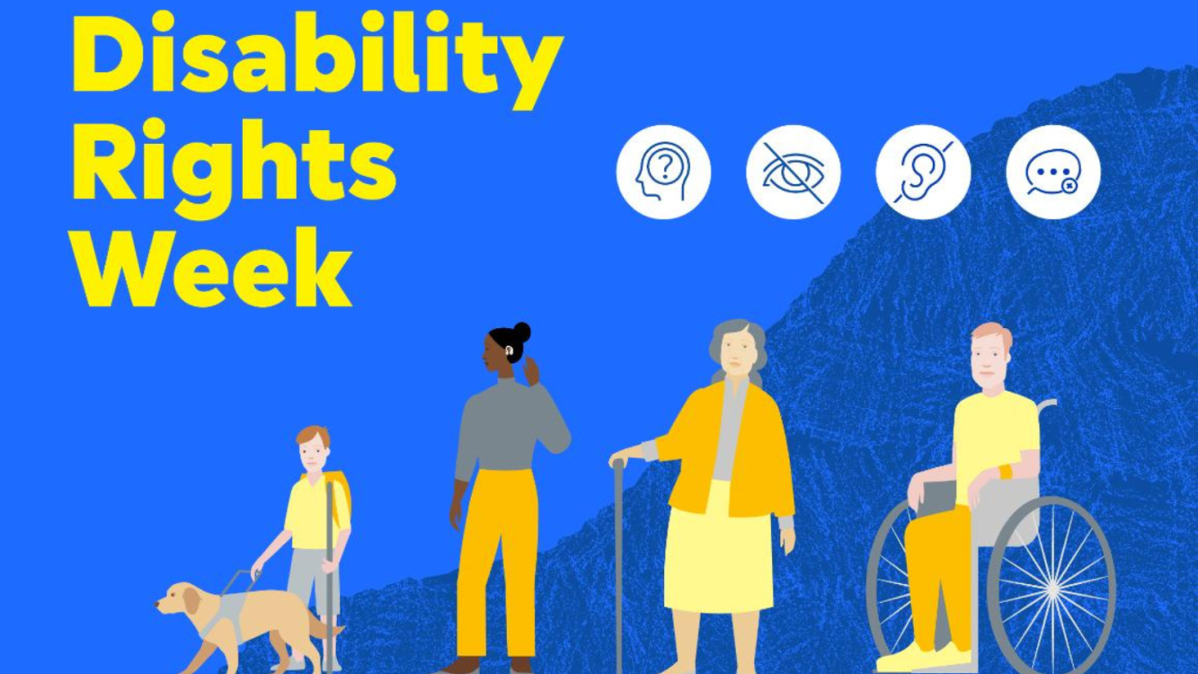 Αφίσα για τη Disability Rights Week.