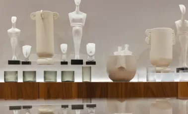 Εικόνα από το εσωτερικό του Μουσείου Κυκλαδικής Τέχνης.