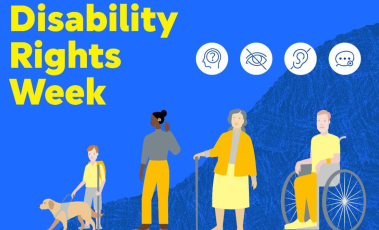 Αφίσα για τη Disability Rights Week.
