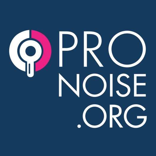 Λογότυπο Pronoise.org Μπλε Square