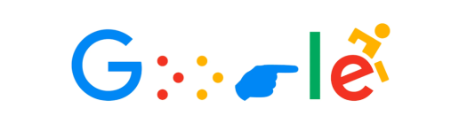 Εικόνα με το λογότυπο Google προσαρμοσμένο ώστε να παραπέμπει σε διάφορες μορφές αναπηρίας, σε συνάφεια με την υποτροφία της Google Europe για ΑμεΑ.