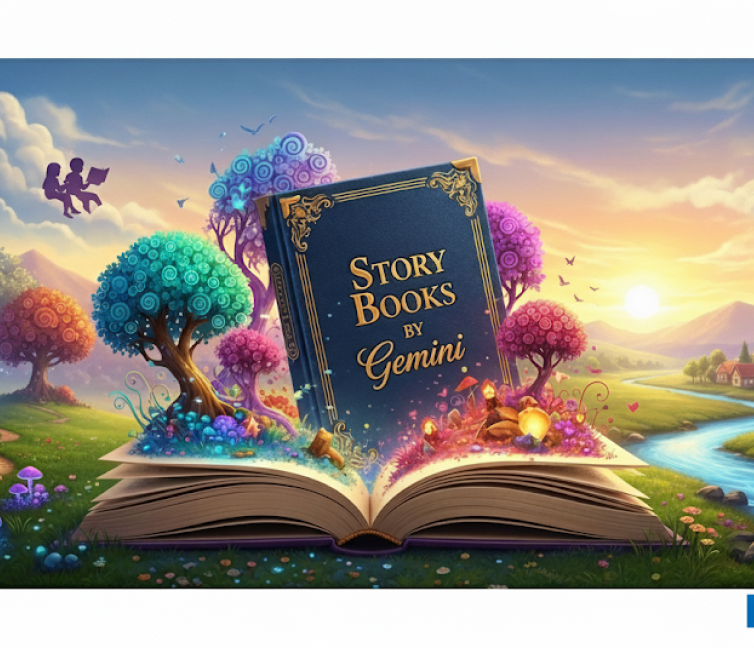 Αφίσα για το Σεμινάριο Δημιουργίας Κοινωνικών / Μικρών Ιστοριών με ΑΙ από το NOESI.GR.