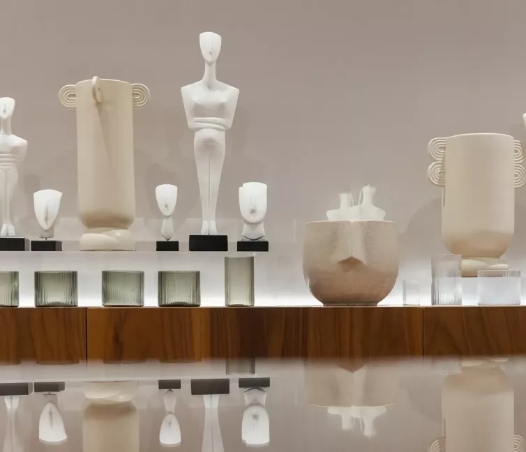 Εικόνα από το εσωτερικό του Μουσείου Κυκλαδικής Τέχνης.